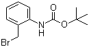 tert-Butyl 2-(bromomethyl)phenylcarbamate molecular structure (CAS 166329-43-7)