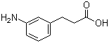 结构式 CAS# 1664-54-6, 3-(3-氨基苯基)丙酸