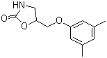 结构式 CAS# 1665-48-1, 美他沙酮; 5-[(3,5-二甲基苯氧基)甲基]噁唑烷-2-酮