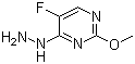 5-Fluoro-4-hydrazino-2-methoxypyrimidine molecular structure (CAS 166524-64-7)