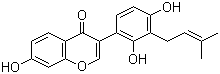 structure of CAS# 166547-20-2, Eurycarpin A;3-[2,4-Dihydroxy-3-(3-methyl-2-buten-1-yl)phenyl]-7-hydroxy-4H-1-benzopyran-4-one