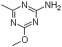 structure of CAS# 1668-54-8, 2-Amino-4-methoxy-6-methyl-1,3,5-triazine;4-Methoxy-6-methyl-1,3,5-triazin-2-amine; CGA-150829