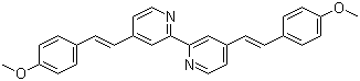 (E,E)-4,4'-Bis[2-(4-methoxyphenyl)ethenyl]-2,2'-bipyridine molecular structure (CAS 166827-53-8)