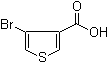 结构式 CAS# 16694-17-0, 4-溴-3-噻吩甲酸
