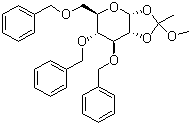 3,4,6-Tri-O-benzyl-beta-D-mannopyranose-1,2-(methyl orthoacetate) molecular structure (CAS 16697-49-7)