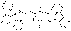 structure of CAS# 167015-23-8, N-Fmoc-S-trityl-L-homocysteine;Fmoc-Hcys(Trt)-OH; (S)-2-(((9H-fluoren-9-yl)methoxy)carbonylamino)-4-(tritylthio)butanoic acid