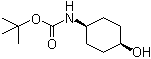 structure of CAS# 167081-25-6, tert-Butyl [cis-4-hydroxycyclohexyl]carbamate;cis-(4-Hydroxycyclohexyl)carbamic acid tert-butyl ester; cis-4-(tert-Butoxycarbonylamino)cyclohexanol; tert-Butyl N-(cis-4-hydroxycyclohexyl)carbamate