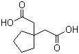 Cyclopentane-1,1-diacetic acid molecular structure (CAS 16713-66-9)
