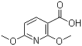 2,6-Dimethoxypyridine-3-carboxylic acid molecular structure (CAS 16727-43-8)