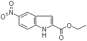 Ethyl 5-nitroindole-2-carboxylate molecular structure (CAS 16732-57-3)