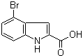4-溴吲哚-2-羧酸分子结构 (CAS 16732-64-2)