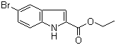 2-(Ethoxycarbonyl)-5-bromo-indole molecular structure (CAS 16732-70-0)