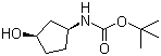 [(1S,3R)-3-Hydroxycyclopentyl]carbamic acid tert-butyl ester molecular structure (CAS 167465-99-8)