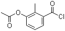 3-Acetoxy-2-methylbenzoyl chloride molecular structure (CAS 167678-46-8)