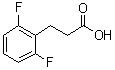 2,6-Difluorobenzenepropanoic acid molecular structure (CAS 167683-63-8)