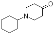 structure of CAS# 16771-84-9, 1-Cyclohexyltetrahydro-4(1H)-pyridinone;1-Cyclohexyl-4-piperidinone; 1-Cyclohexyl-4-piperidone