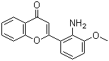 结构式 CAS# 167869-21-8, PD 98059; 2-(2-氨基-3-甲氧基苯基)-4H-1-苯并吡喃-4-酮