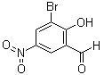 structure of CAS# 16789-84-7, 3-Bromo-5-nitrosalicylaldehyde;2-Hydroxy-3-bromo-5-nitrobenzaldehyde