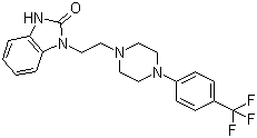 structure of CAS# 167933-07-5, Flibanserin;3-[2-[4-[4-(Trifluoromethyl)phenyl]piperazin-1-yl]ethyl]-1H-benzimidazol-2-one