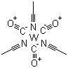 Tricarbonyl tris(acetonitrile)tungsten molecular structure (CAS 16800-47-8)
