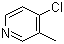 4-Chloro-3-methylpyridine molecular structure (CAS 1681-36-3)