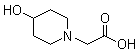 4-羟基-1-哌啶乙酸分子结构 (CAS 168159-33-9)