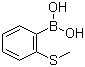 structure of CAS# 168618-42-6, 2-Methylthiophenylboronic acid;2-Thioanisoleboronic acid; (2-Thiomethylphenyl)boronic acid; 2-(Methylthio)phenylboronic acid