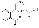 2'-(Trifluoromethyl)[1,1'-biphenyl]-3-carboxylic acid molecular structure (CAS 168618-48-2)