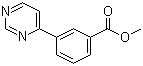 structure of CAS# 168619-01-0, 3-(Pyrimidin-4-yl)benzoic acid methyl ester