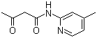 结构式 CAS# 16867-45-1, N-(4-甲基-2-吡啶基)-3-氧代丁酰胺