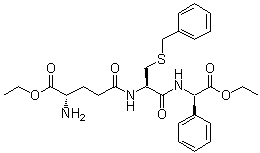 structure of CAS# 168682-53-9, Ezatiostat;(2R)-L-gamma-Glutamyl-S-(phenylmethyl)-L-cysteinyl-2-phenylglycine 1,3-diethyl ester; Ter 199; Terrapin 199