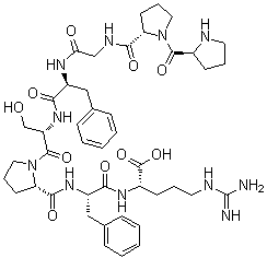 Des-Arg-bradykinin (human) molecular structure (CAS 16875-11-9)