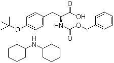 structure of CAS# 16879-90-6, N-Benzyloxycarbonyl-O-tert-butyl-L-tyrosine dicyclohexylamine salt