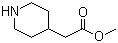structure of CAS# 168986-49-0, Methyl 4-piperidineacetate;4-Piperidineacetic acid methyl ester