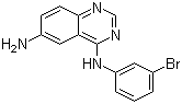 结构式 CAS# 169205-78-1, N4-(3-溴苯基)喹唑啉-4,6-二胺