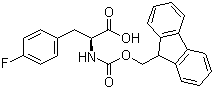 structure of CAS# 169243-86-1, Fmoc-4-fluoro-L-phenylalanine;Fmoc-L-4-Fluorophe; Fmoc-p-fluoro-Phe-OH; Fmoc-Phe(4-F)-OH; Fluorenylmethoxycarbonyl-L-4-fluorophenylalanine
