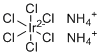 Ammonium hexachloroiridate(IV) molecular structure (CAS 16940-92-4)