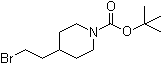结构式 CAS# 169457-73-2, 4-(2-溴乙基)哌啶-1-羧酸叔丁酯