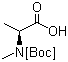 structure of CAS# 16948-16-6, BOC-N-Methyl-L-alanine;BOC-N-Me-Ala-OH