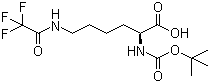structure of CAS# 16965-06-3, N2-[(1,1-Dimethylethoxy)carbonyl]-N6-(2,2,2-trifluoroacetyl)-L-lysine;(S)-6-(Trifluoroacetylamino)-2-(tert-butoxycarbonylamino)hexanoic acid; NSC 164662