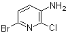 结构式 CAS# 169833-70-9, 6-溴-2-氯吡啶-3-胺