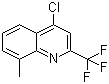 structure of CAS# 1701-25-3, 4-Chloro-8-methyl-2-(trifluoromethyl)quinoline