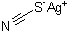 Silver thiocyanate molecular structure (CAS 1701-93-5)