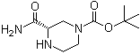 (3S)-3-(Aminocarbonyl)-1-piperazinecarboxylic acid 1,1-dimethylethyl ester molecular structure (CAS 170164-47-3)