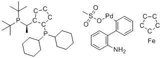 Josiphos SL-J009-1 Pd G3 molecular structure (CAS 1702311-34-9)
