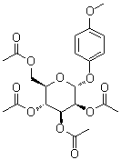 4-Methoxyphenyl alpha-D-mannopyranoside tetraacetate molecular structure (CAS 17042-40-9)