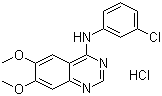 N-(3-Chlorophenyl)-6,7-dimethoxy-4-quinazolinamine hydrochloride molecular structure (CAS 170449-18-0)