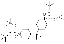 2,2-二[4,4-二(叔丁基过氧基)环己基]丙烷分子结构 (CAS 1705-60-8)