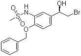 (R)-N-[5-(2-Bromo-1-hydroxyethyl)-2-(phenylmethoxy)phenyl]methanesulfonamide molecular structure (CAS 170687-82-8)