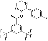 [2R-[2aR*),3a]-2-[1-[3,5-Bis(trifluoromethyl)phenyl]ethoxy]-3-(4-fluorophenyl)morpholine molecular structure (CAS 170729-79-0)